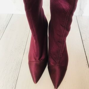 Tall Maroon Zara Boots